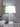 Ayelet Table Lamp With Square Shade White And Mirror - MartincFurniture