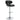Edenton Upholstered Adjustable Height Bar Stools Black And Chrome - MartincFurniture