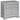 Eleanor Rectangular 2-Drawer Nightstand Metallic - MartincFurniture