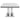 Kerwin Rectangle Faux Marble Top Dining Table White And Chrome - MartincFurniture