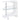 Adolfo 3-Tier Bar Table Glossy White And Clear - MartincFurniture