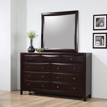 Phoenix 9-Drawer Dresser Deep Cappuccino - MartincFurniture