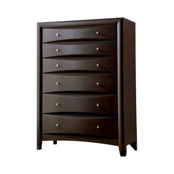 Phoenix 6-Drawer Chest Deep Cappuccino - MartincFurniture