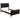 Carlton Eastern King Upholstered Bed Cappuccino And Black - MartincFurniture