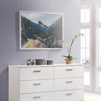 Felicity 6-Drawer Dresser Glossy White - MartincFurniture