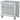 Gunnison 2-Drawer Nightstand Silver Metallic - MartincFurniture