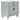 Gunnison 2-Drawer Nightstand Silver Metallic - MartincFurniture