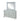 Gunnison Dresser Mirror With LED Lighting Silver Metallic - MartincFurniture
