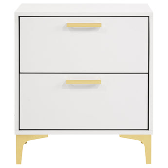 Kendall 2-Drawer Nightstand White - MartincFurniture