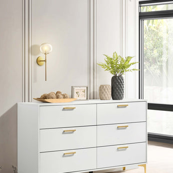 Kendall 6-Drawer Dresser White - MartincFurniture