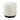 Bowman Round Upholstered Ottoman White - MartincFurniture