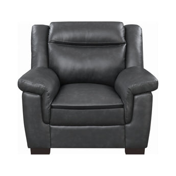 Arabella Pillow Top Upholstered Chair Grey - MartincFurniture