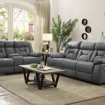 Higgins Upholstered Tufted Living Room Set - MartincFurniture