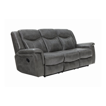 Conrad Upholstered Motion Sofa Cool Grey - MartincFurniture