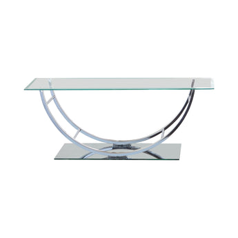 Danville U-Shaped Coffee Table Chrome - MartincFurniture