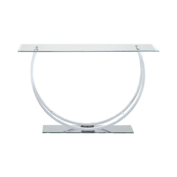 Danville U-Shaped Sofa Table Chrome - MartincFurniture