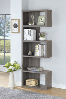 Joey 5-Tier Bookcase Salvaged Cabin - MartincFurniture