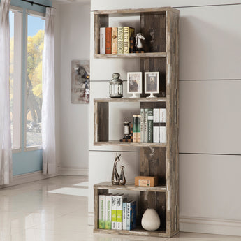 Joey 5-Tier Bookcase Salvaged Cabin - MartincFurniture