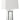 Ayelet Table Lamp With Square Shade White And Mirror