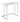 Dani Rectangular Snack Table With Metal Base