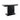 Amore Rectangular Sofa Table With Triangle Detailing Silver And Clear Mirror - MartincFurniture