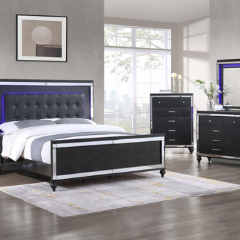 EMMA BLACK BEDROOM SET - B516
