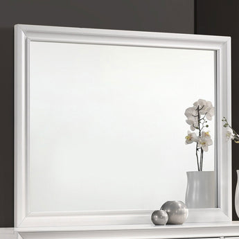 Barzini Rectangle Dresser Mirror White - MartincFurniture