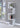Baxter 4-Shelf Bookcase White And Chrome - MartincFurniture