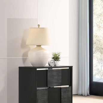 Blacktoft 2-Drawer Nightstand Black - MartincFurniture