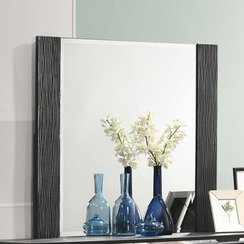 Blacktoft Rectangle Dresser Mirror Black - MartincFurniture