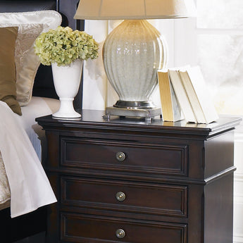 Cambridge 3-Drawer Rectangular Nightstand Cappuccino - MartincFurniture