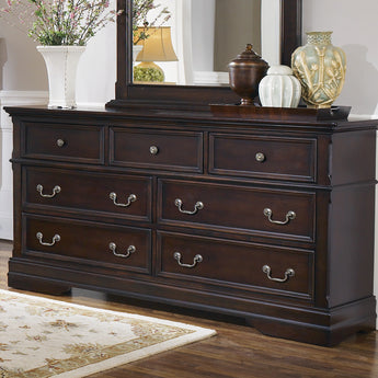 Cambridge 7-Drawer Rectangular Dresser Cappuccino - MartincFurniture
