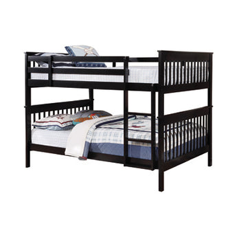 Chapman Twin Over Full Bunk Bed Black - MartincFurniture
