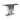 Crocus Rectangular Console Table Silver - MartincFurniture