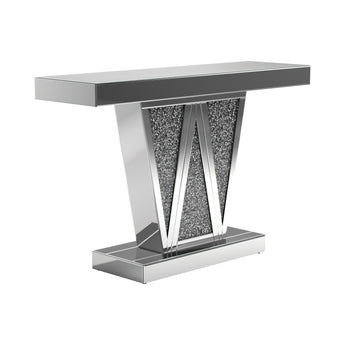 Crocus Rectangular Console Table Silver - MartincFurniture