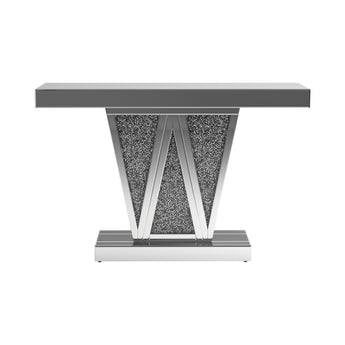 Crocus Rectangular Console Table Silver - MartincFurniture