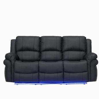 CESAR BLACK 2 PC (SOFA & LOVESEAT) - L430