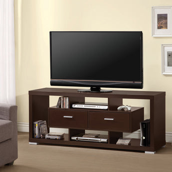 Darien 2-Drawer Rectangular TV Console Cappuccino - MartincFurniture