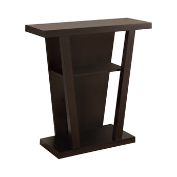 Evanna 2-Shelf Console Table Cappuccino - MartincFurniture