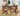 Jardin 5-Piece Counter Height Dining Set Red Brown And Tan - MartincFurniture