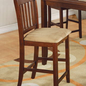 Jardin 5-Piece Counter Height Dining Set Red Brown And Tan - MartincFurniture