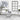 Kerwin U-Base Rectangle Coffee Table White And Chrome - MartincFurniture