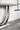 Kerwin U-Base Rectangle Sofa Table White And Chrome - MartincFurniture