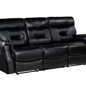 ANDRES BLACK 2 PC (SOFA & LOVESEAT) - L410