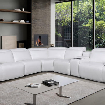 MARCO WHITE 6PC SECTIONAL - L495