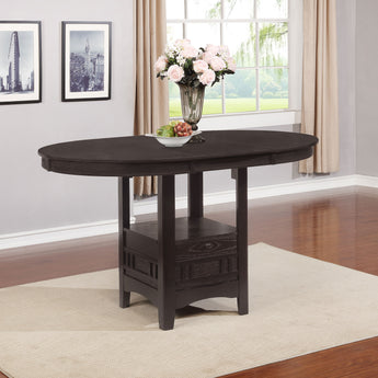 Lavon Oval Counter Height Table Espresso - MartincFurniture