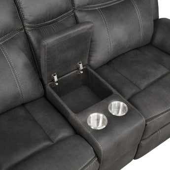 Lawrence Upholstered Tufted Back Motion Loveseat - MartincFurniture