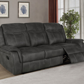 Lawrence Upholstered Tufted Back Motion Sofa - MartincFurniture