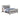 Leighton Eastern King Panel Bed With Mirrored Accents Mercury Metallic - MartincFurniture