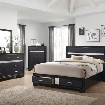Miranda Rectangular Dresser Mirror Black - MartincFurniture